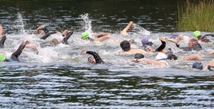 The swimmers at the Steve Braun Triathalon on Sunday, Sept. 2, 2012 photo courtesy Martin Taylor