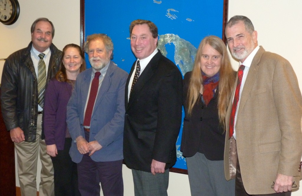 San Juan County Council 2012. From left Rich Peterson, Patty Miller, Howie Rosenfeld, Jamie Stephens, Lovel Pratt, Richard Fralick. Peterson, Miller, Rosenfeld and Fralick will not serve after the May elections for a 3-member Council, as decided by popular vote last month.