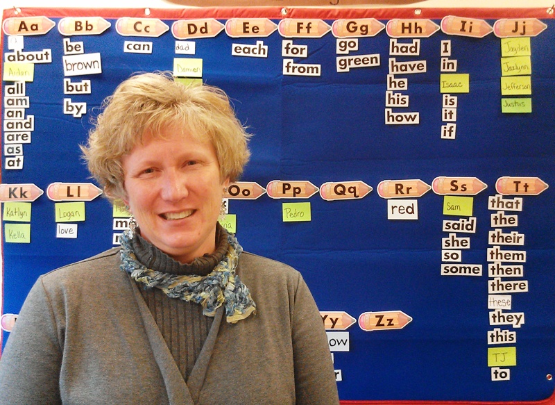 Lorena Stankevich in her combined 1-2nd grade classroom at Orcas Elementary School 