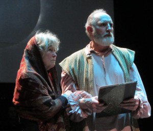 Elane Phipps and Tom Fiscus in The Life of Galileo