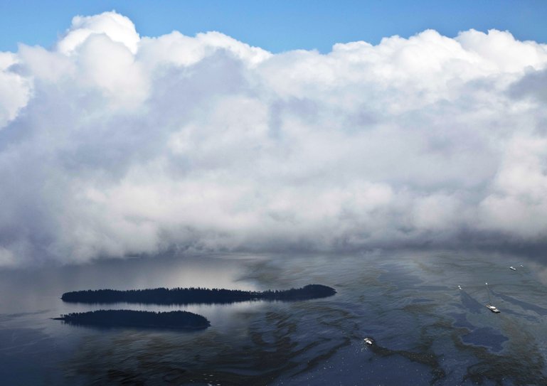 Robert Dash's favorite in the "Coal" collection, the view from Mt. Constitution looking out to Clark and Barnes Islands.