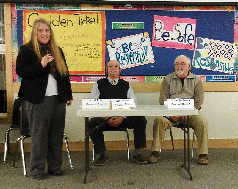 San Juan council candidates, from left, Lovel Pratt, Bob Jarman, Rick Forlenza