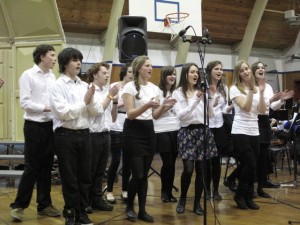 The Orcas A Cappellagos, formed by Jules Mann, gave a stunning and sweetly-pitched performance at the School Music Matters concert on March 3. Photo courtesy of Kristin Wilson