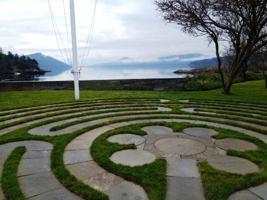 The labyrinth at Emmanuel Episcopal Church in Eastsound provides the opportunity for reflection, meditation and guidance.