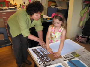 Andrea and First Grader Ellie Wright