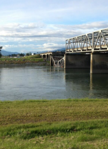 I-5 north- and south-bound lanes on freeway bridge collapsed into the Skagit River this evening, May 23