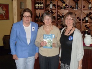 "Person Who Makes a Difference" honoree, Louisa Nishitani, flanked by Diane Martindale, LWV president elect and Ann Jarrell, board member.