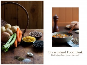 Anika's photos beautifully portray the ingredients and the meal that was prepared with those ingredients.