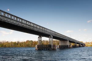 New Skagit River temporary bridge span