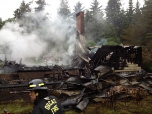 Orcas Fire and Rescue put out a fire at a Willis Lane dwelling. There were no injuries reported