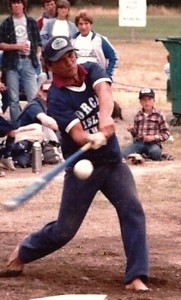 Ken at bat