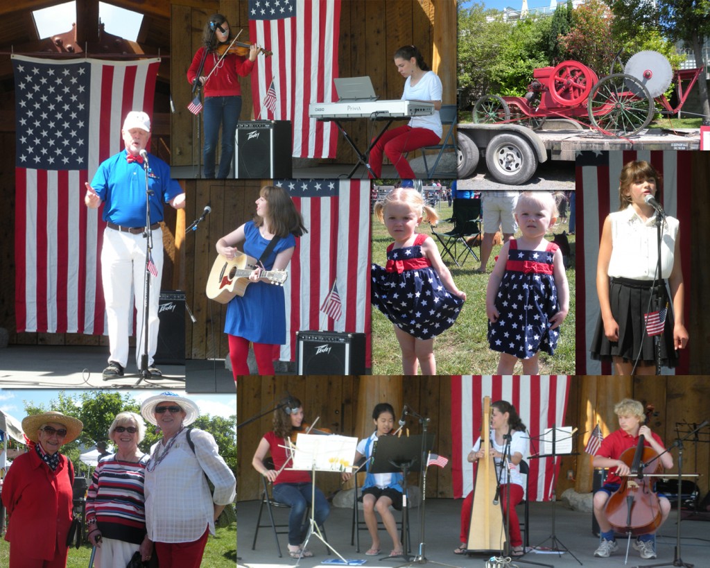 Musical performances by Stormy Hildreth who sang "The Star Spangled Banner," John Faith Heath who sang "My Country Tis of Thee," and a beautiful performance by Almost classical an Orcas Island Student Ensemble.  Also performances by soloist Madi Jane West, and duo Emmy & Lisa Carter. Photos: Cara Russell