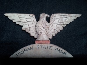 Photo: “Arch Eagle” – woodcarving by Marlene Dusbiber