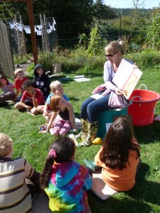 Last year, storytelling in the garden always drew a crowd.