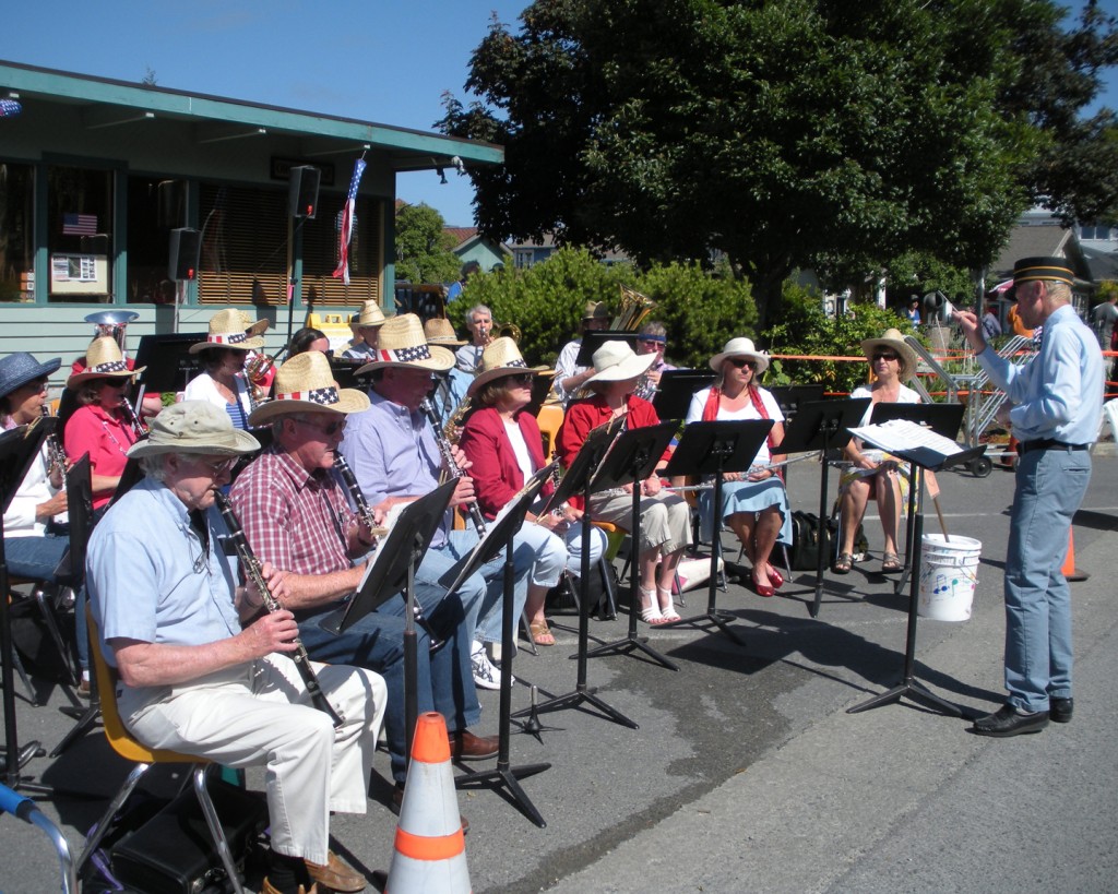 Community Band led by Jim Shaffer-Bauck. Photo: Cara Russell 