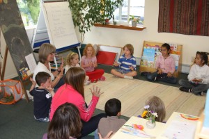 Students enjoying the Dual Language Summer School at Montessori