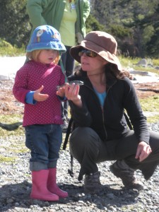 Never too young to learn to appreciate our shorelines. Photo: Cara Russell