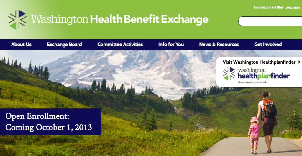 Washington Health Benefit Exchange website. Here's where you start your journey.