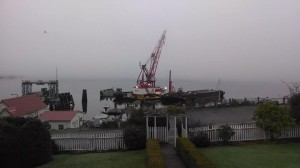 Repairs at Orcas Ferry Terminal.