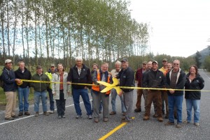 The ribbon has been cut on Mount Baker Road. Photo by County Staff