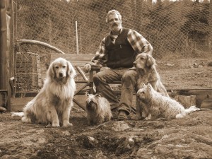 Thayne Hamilton, with a few of his rescued friends.