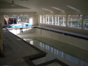 Orcas Athletic Center pool ready for a re-tile. Photo: Cara Russell