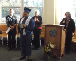 Juan Diaz at his graduation on Nov. 24, 2013