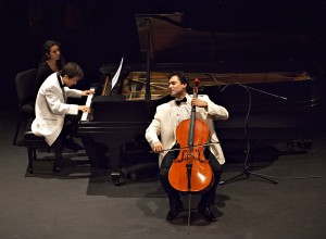 Pianist Viktor Valkov and cellist Lachezar Kostov.