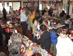 Stage eye view of 2013's Fidelis Flea Market