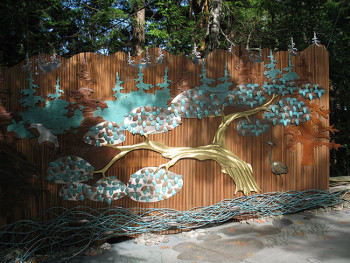 The Lambiel Museum's fence sculpture by Todd Spalti