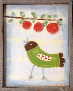 A silent auction will include a variety of items, including this whimsical artwork courtesy of Tres Fabu. 