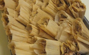 Home made chicken tamales on the menu!