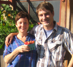 Cheryl Helm and Chris Lohman, looking forward to bringing fresh, local fare to their new café at the Artworks Building.