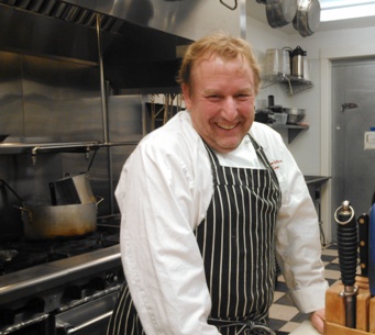 Bill Patterson in the kitchen of Casa Casuale, formerly known as Random Howse.