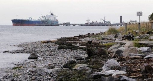 Cherry Point Terminal at Ferndale, Oct. 2013. Photo courtesy of Elaine Thompson, Associated Press.