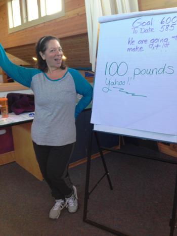 Patricia Goffeney, 100 pounds lighter than when she joined Weight Watchers