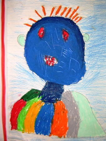 Elementary students excel in portraiture