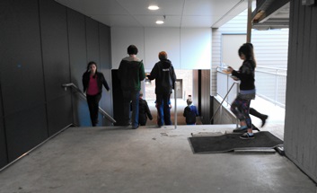 The walkway forms the new "backbone" of the Orcas School District campus, linking the High School, Middle School and Elementary Schools in a straight path