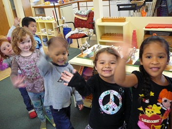 Preschool children at Montessori are excited to play and ready to learn!