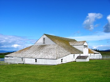 The historic Straitsview Barn