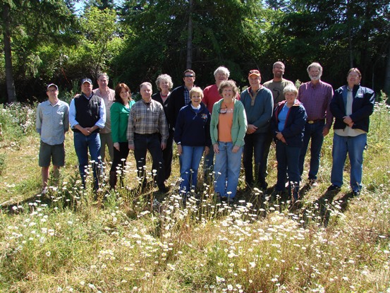 Orcas Recycling Services/The Exchange Board with the CARDM board and county officials and staffs from San Juan and Tillamook Counties. Photo courtesy of Ron Glasset