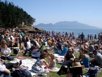 Doe Bay Festival on the waterfront