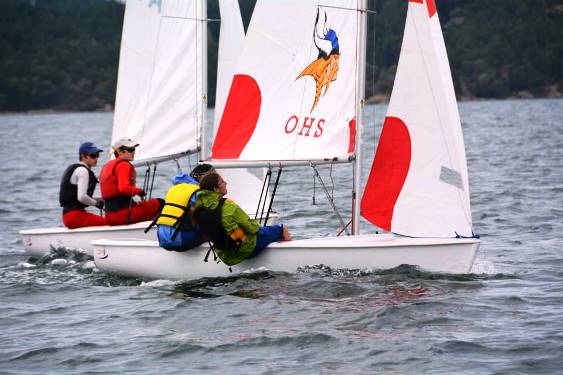 Orcas High School students sail in the Ray Jarecki Regatta