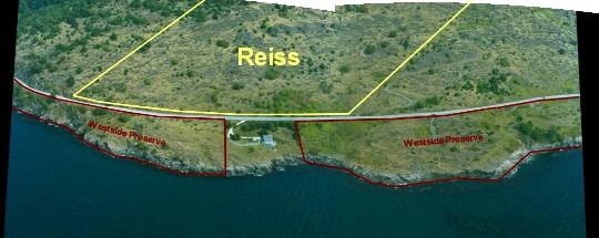 Map of Reiss Shoreline property, donated to the county Land Bank