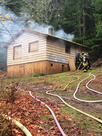 The firefighting exercise was conducted by Killebrew Lake last Saturday, photo courtesy of Ed Sutton