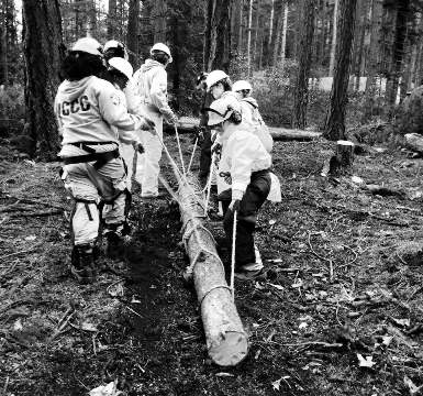 AmeriCorps Team on work at Camp Orkila since November 9