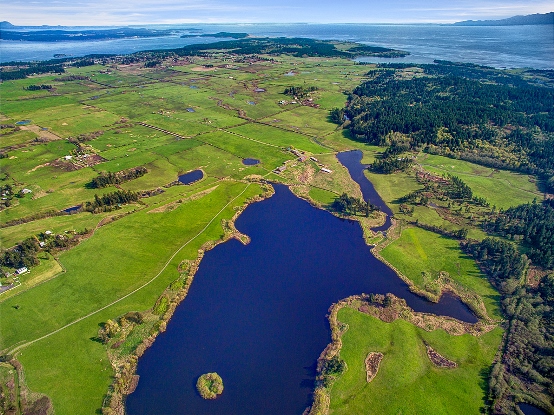 Zylstra Lake from the air