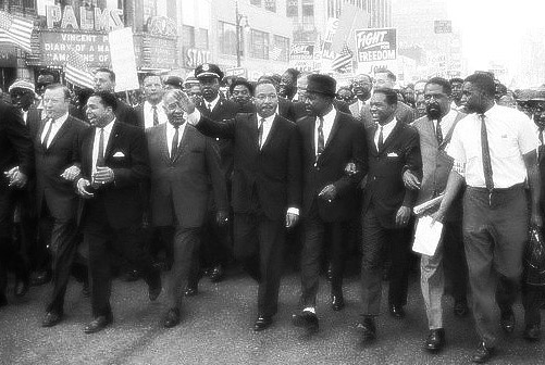 Reverend Martin Luther King, Jr. called to activism in the American Civil Rights Movement, in 1963