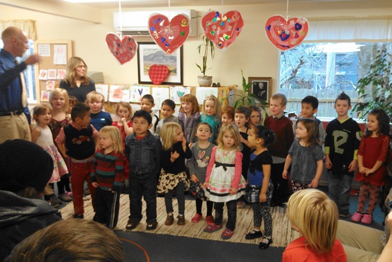 The kids at Montessori warm up winter with their annual tea