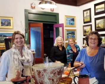 The Crow Valley Gallery Crew, from left Kerry Quirk, Deb Madan, Leith Templin, Margie Gilbertson